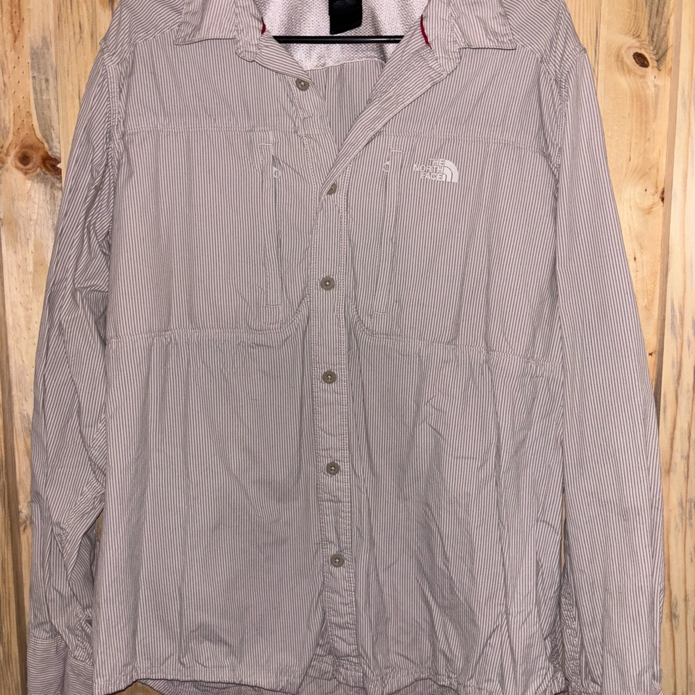 The North Face Men's Striped Gray Shirt Jacket